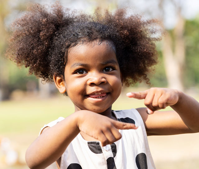 happy child outside